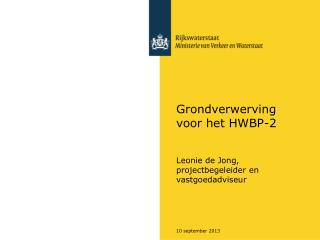 grondverwerving voor het hwbp 2