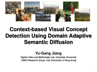 Context-based Visual Concept Detection Using Domain Adaptive Semantic Diffusion