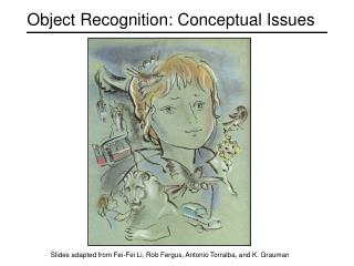Object Recognition: Conceptual Issues