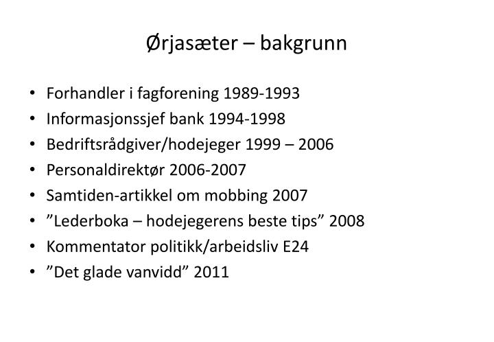 rjas ter bakgrunn