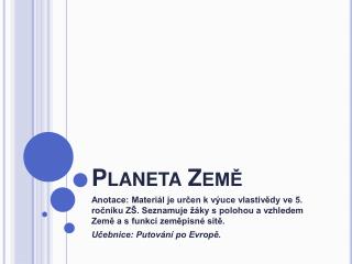 planeta zem