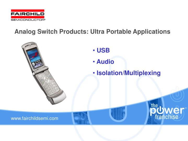 analog switch products ultra portable applications