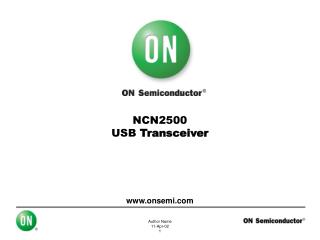 NCN2500 USB Transceiver