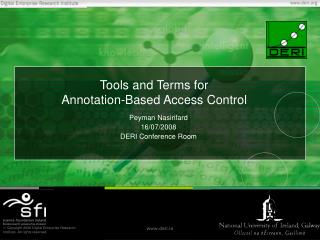 Tools and Terms for Annotation-Based Access Control