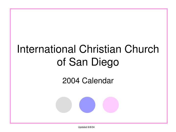 international christian church of san diego