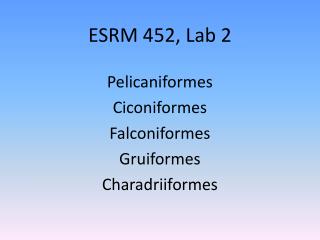 ESRM 452, Lab 2