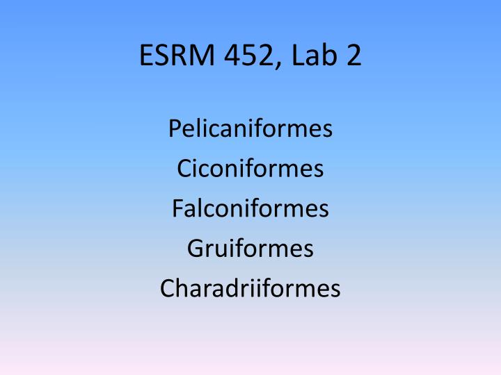 esrm 452 lab 2