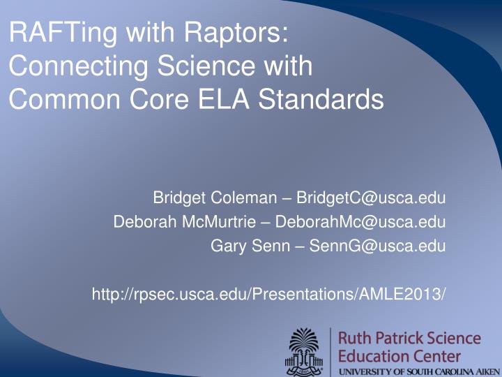 rafting with raptors connecting science with common core ela standards
