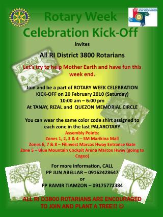 Rotary Week Celebration Kick-Off