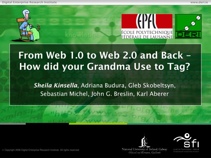from web 1 0 to web 2 0 and back how did your grandma use to tag