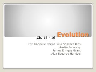 evolution