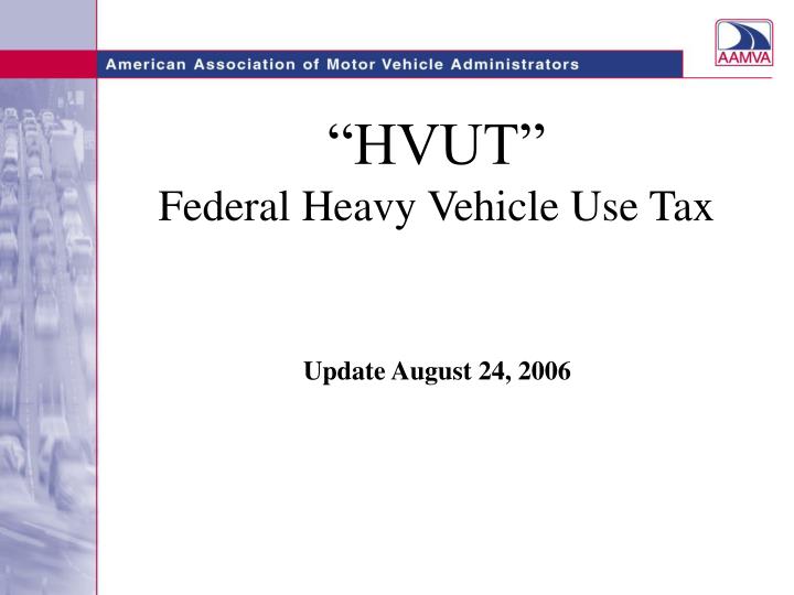 hvut federal heavy vehicle use tax
