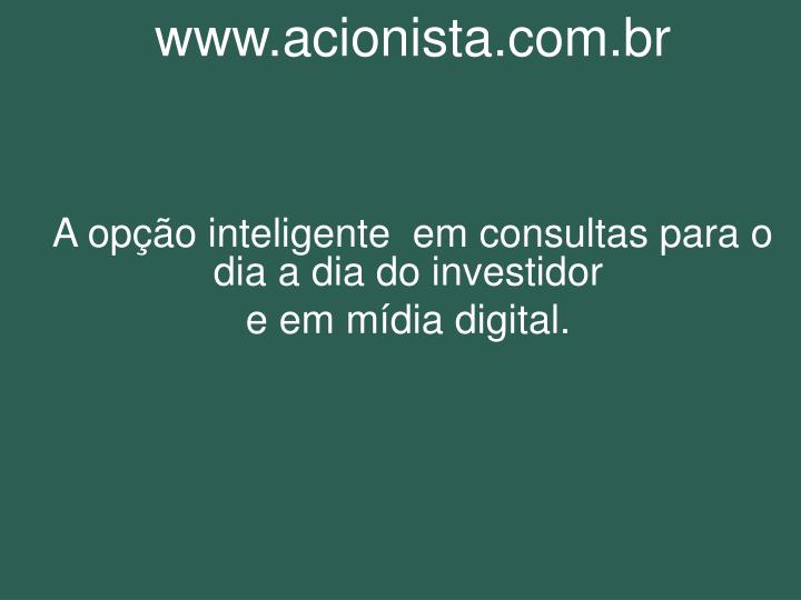 www acionista com br