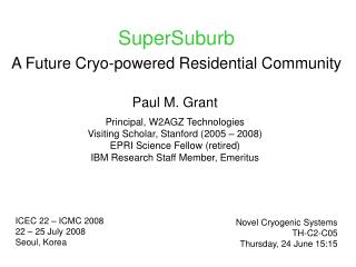 SuperSuburb A Future Cryo-powered Residential Community