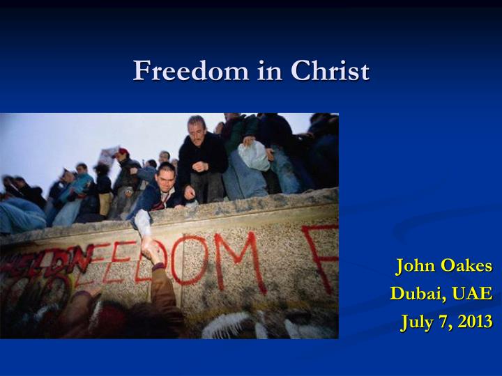 freedom in christ