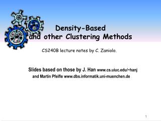 Density-Based and other Clustering Methods