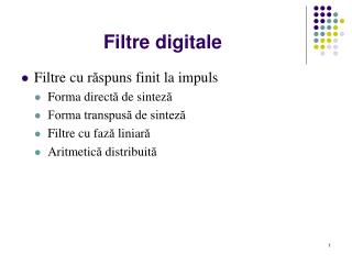 filtre digitale