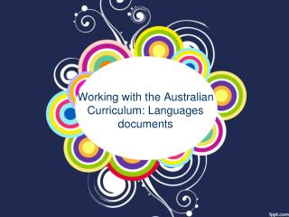 Working with the Australian Curriculum: Languages documents