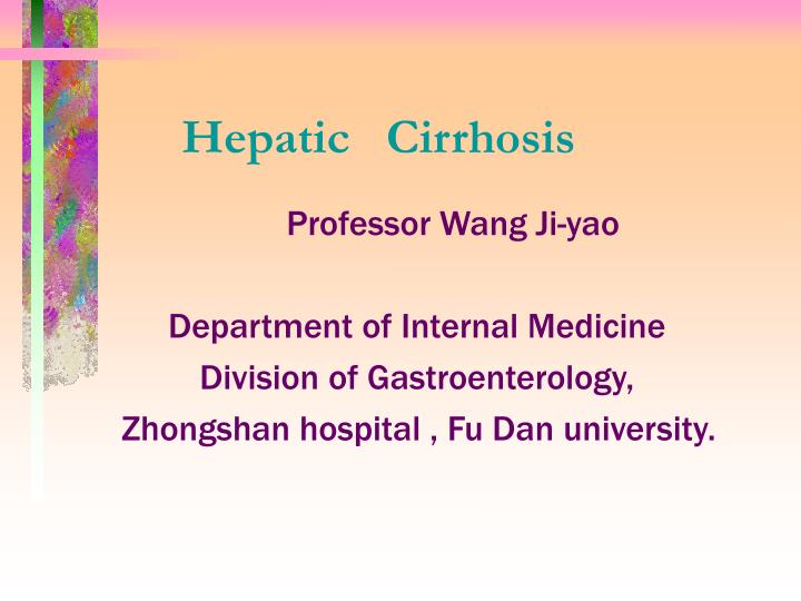hepatic cirrhosis