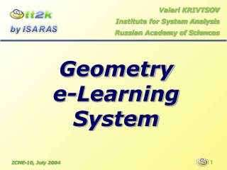 Geometry e-Learning System