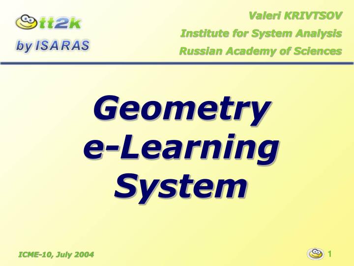 geometry e learning system