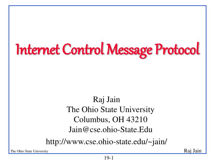 internet control message protocol