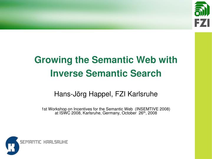 growing the semantic web with inverse semantic search