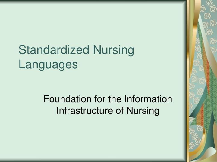 standardized nursing languages