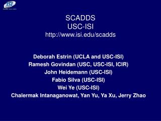 SCADDS USC-ISI isi/scadds