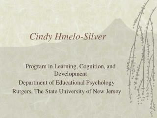 Cindy Hmelo-Silver