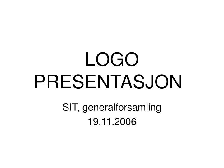 logo presentasjon