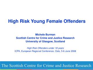High Risk Young Female Offenders