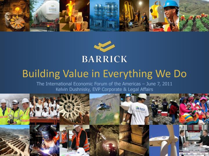 building value in everything we do