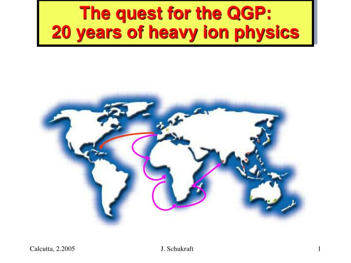 the quest for the qgp 20 years of heavy ion physics