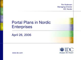 per andersen managing director idc nordic