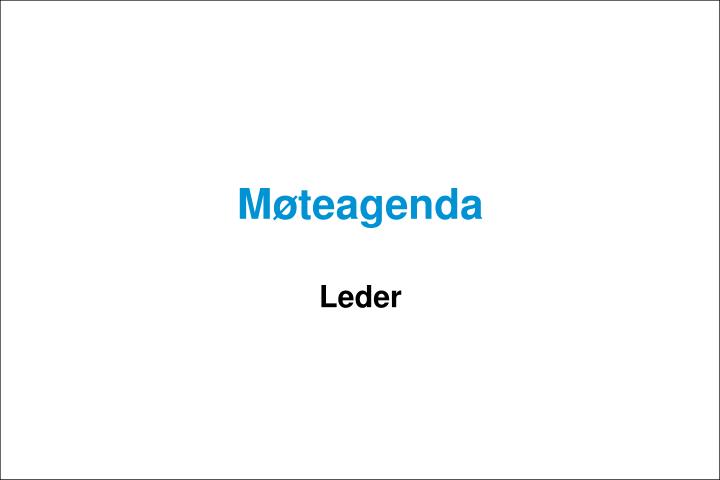 m teagenda