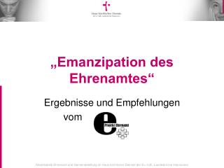emanzipation des ehrenamtes