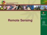 Remote Sensing - slide 1