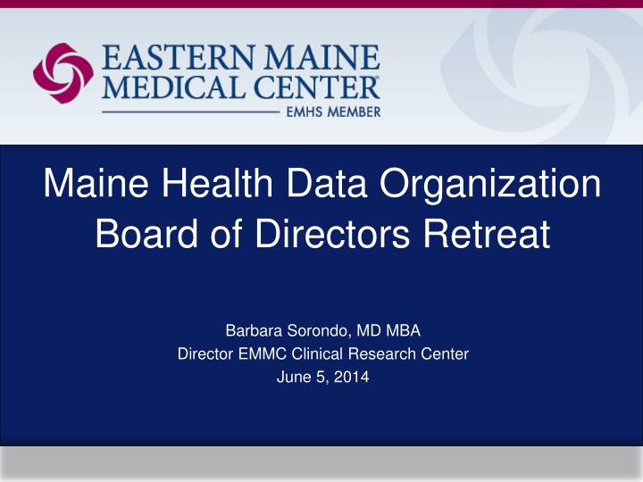 maine health data organization board of directors retreat
