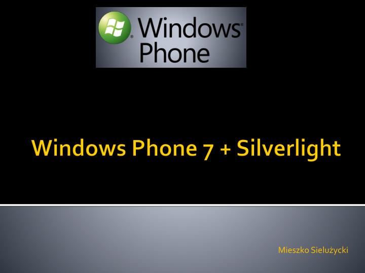 windows phone 7 silverlight