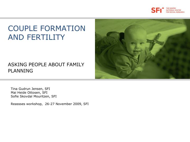 couple formation and fertility