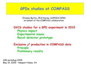 GPDs studies at COMPASS