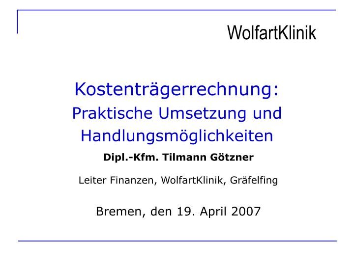 kostentr gerrechnung praktische umsetzung und handlungsm glichkeiten