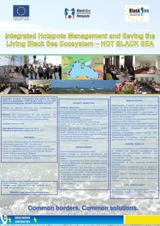 Integrated Hotspots Management and Saving the Living Black Sea Ecosystem - HOT BLACK SEA