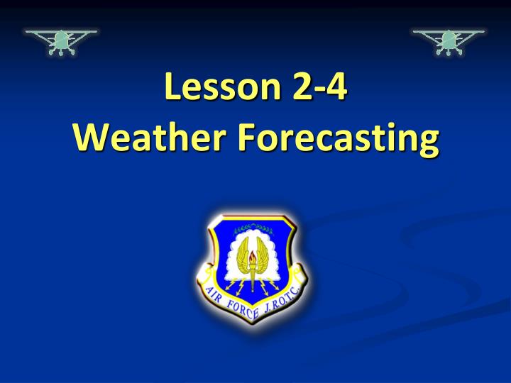 lesson 2 4 weather forecasting