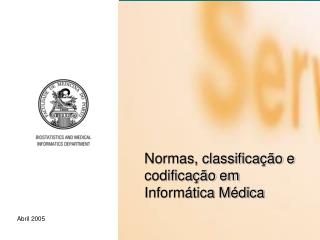 normas classifica o e codifica o em inform tica m dica