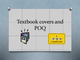 Textbook covers and POQ