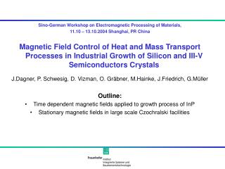 Sino-German Workshop on Electromagnetic Processing of Materials,