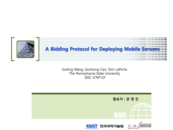 a bidding protocol for deploying mobile sensors