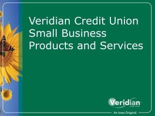 Veridian Credit Union Small Business Products and Services